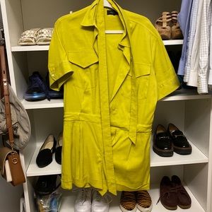 Rag & Bone romper - chartreuse green